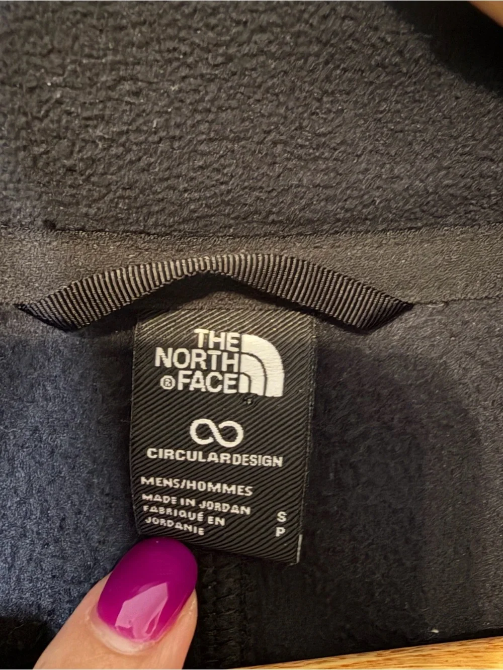 The North Face Circular Design Fleece Pullover Black White 1/4 Zip Men’s S